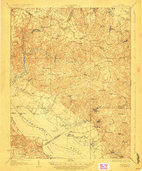 Morattico Virginia Historical topographic map, 1:62500 scale, 15 X 15 Minute, Year 1918