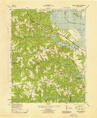 Mount Landing Virginia Historical topographic map, 1:31680 scale, 7.5 X 7.5 Minute, Year 1944