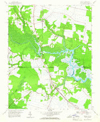 Moyock North Carolina Historical topographic map, 1:24000 scale, 7.5 X 7.5 Minute, Year 1954