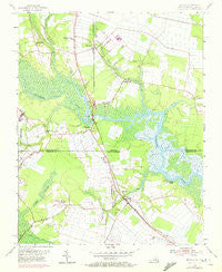 Moyock North Carolina Historical topographic map, 1:24000 scale, 7.5 X 7.5 Minute, Year 1954