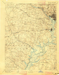 Mt. Vernon Virginia Historical topographic map, 1:125000 scale, 30 X 30 Minute, Year 1897