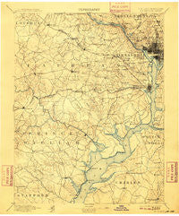 Mt. Vernon Virginia Historical topographic map, 1:125000 scale, 30 X 30 Minute, Year 1894