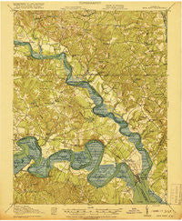 New Kent Virginia Historical topographic map, 1:62500 scale, 15 X 15 Minute, Year 1919