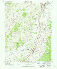 New Market Virginia Historical topographic map, 1:24000 scale, 7.5 X 7.5 Minute, Year 1967