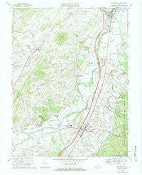 New Market Virginia Historical topographic map, 1:24000 scale, 7.5 X 7.5 Minute, Year 1967