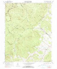 Old Rag Mountain Virginia Historical topographic map, 1:24000 scale, 7.5 X 7.5 Minute, Year 1965
