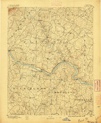 Palmyra Virginia Historical topographic map, 1:125000 scale, 30 X 30 Minute, Year 1895