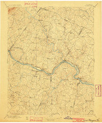Palmyra Virginia Historical topographic map, 1:125000 scale, 30 X 30 Minute, Year 1897