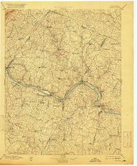 Palmyra Virginia Historical topographic map, 1:125000 scale, 30 X 30 Minute, Year 1897