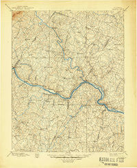 Palmyra Virginia Historical topographic map, 1:125000 scale, 30 X 30 Minute, Year 1897