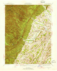 Parnassus Virginia Historical topographic map, 1:62500 scale, 15 X 15 Minute, Year 1944