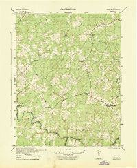 Partlow Virginia Historical topographic map, 1:31680 scale, 7.5 X 7.5 Minute, Year 1942