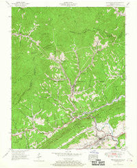 Pennington Gap Virginia Historical topographic map, 1:24000 scale, 7.5 X 7.5 Minute, Year 1955