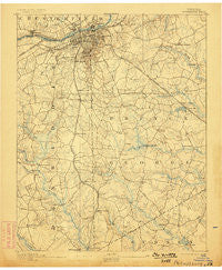 Petersburg Virginia Historical topographic map, 1:62500 scale, 15 X 15 Minute, Year 1894
