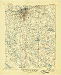 Petersburg Virginia Historical topographic map, 1:62500 scale, 15 X 15 Minute, Year 1894