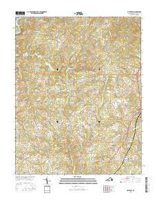 Pittsville Virginia Current topographic map, 1:24000 scale, 7.5 X 7.5 Minute, Year 2016