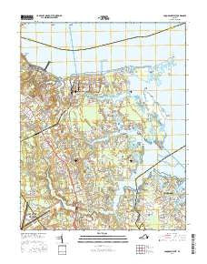Poquoson West Virginia Current topographic map, 1:24000 scale, 7.5 X 7.5 Minute, Year 2016