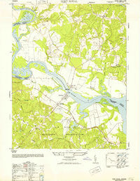 Port Royal Virginia Historical topographic map, 1:24000 scale, 7.5 X 7.5 Minute, Year 1952