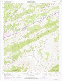 Pounding Mill Virginia Historical topographic map, 1:24000 scale, 7.5 X 7.5 Minute, Year 1968