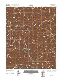 Prater Virginia Historical topographic map, 1:24000 scale, 7.5 X 7.5 Minute, Year 2011
