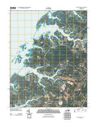 Pungoteague Virginia Historical topographic map, 1:24000 scale, 7.5 X 7.5 Minute, Year 2011