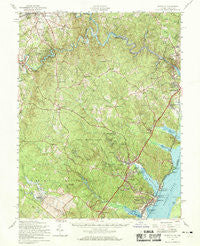 Quantico Virginia Historical topographic map, 1:62500 scale, 15 X 15 Minute, Year 1957