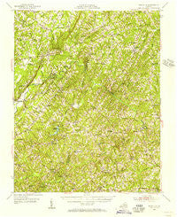 Riceville Virginia Historical topographic map, 1:62500 scale, 15 X 15 Minute, Year 1954