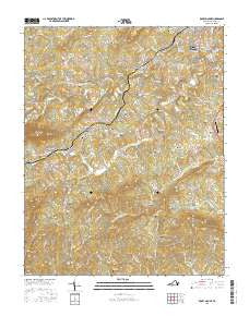 Rocky Mount Virginia Current topographic map, 1:24000 scale, 7.5 X 7.5 Minute, Year 2016