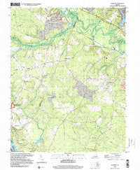 Roxbury Virginia Historical topographic map, 1:24000 scale, 7.5 X 7.5 Minute, Year 1999