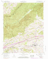 Rural Retreat Virginia Historical topographic map, 1:24000 scale, 7.5 X 7.5 Minute, Year 1959