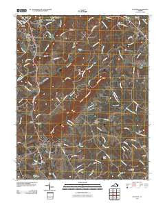 Rustburg Virginia Historical topographic map, 1:24000 scale, 7.5 X 7.5 Minute, Year 2010