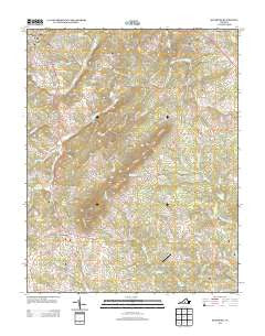 Rustburg Virginia Historical topographic map, 1:24000 scale, 7.5 X 7.5 Minute, Year 2013