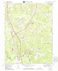 Ruther Glen Virginia Historical topographic map, 1:24000 scale, 7.5 X 7.5 Minute, Year 1969