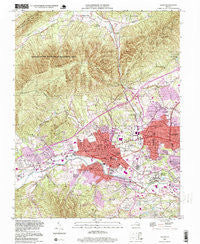 Salem Virginia Historical topographic map, 1:24000 scale, 7.5 X 7.5 Minute, Year 1994