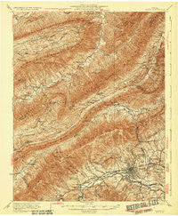 Salem Virginia Historical topographic map, 1:62500 scale, 15 X 15 Minute, Year 1932