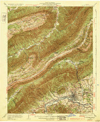 Salem Virginia Historical topographic map, 1:62500 scale, 15 X 15 Minute, Year 1932