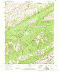 Saltville Virginia Historical topographic map, 1:24000 scale, 7.5 X 7.5 Minute, Year 1958