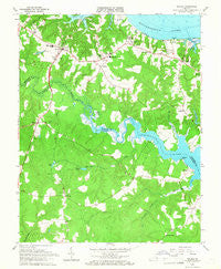 Saluda Virginia Historical topographic map, 1:24000 scale, 7.5 X 7.5 Minute, Year 1965