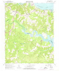 Saluda Virginia Historical topographic map, 1:24000 scale, 7.5 X 7.5 Minute, Year 1965