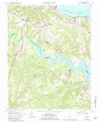 Saluda Virginia Historical topographic map, 1:24000 scale, 7.5 X 7.5 Minute, Year 1965