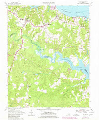 Saluda Virginia Historical topographic map, 1:24000 scale, 7.5 X 7.5 Minute, Year 1965