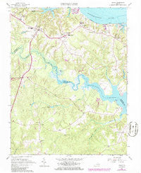 Saluda Virginia Historical topographic map, 1:24000 scale, 7.5 X 7.5 Minute, Year 1965