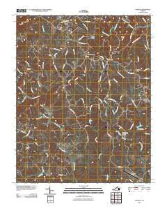Sanville Virginia Historical topographic map, 1:24000 scale, 7.5 X 7.5 Minute, Year 2010