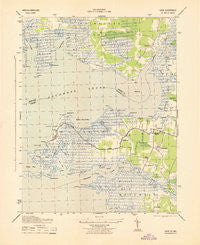 Saxis Virginia Historical topographic map, 1:31680 scale, 7.5 X 7.5 Minute, Year 1943