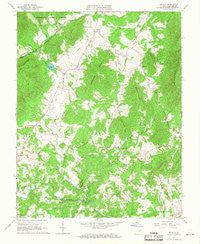 Sedalia Virginia Historical topographic map, 1:24000 scale, 7.5 X 7.5 Minute, Year 1965