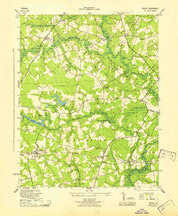 Sedley Virginia Historical topographic map, 1:31680 scale, 7.5 X 7.5 Minute, Year 1945