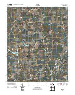Sedley Virginia Historical topographic map, 1:24000 scale, 7.5 X 7.5 Minute, Year 2010