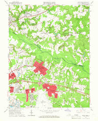 Seven Pines Virginia Historical topographic map, 1:24000 scale, 7.5 X 7.5 Minute, Year 1964