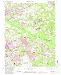 Seven Pines Virginia Historical topographic map, 1:24000 scale, 7.5 X 7.5 Minute, Year 1964