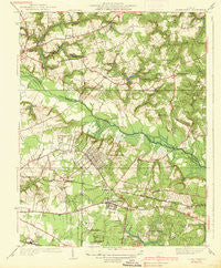 Seven Pines Virginia Historical topographic map, 1:31680 scale, 7.5 X 7.5 Minute, Year 1938